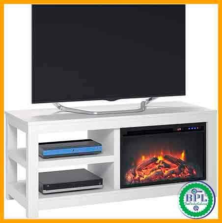Ameriwood Home Parsons Electric Fireplace TV Stand