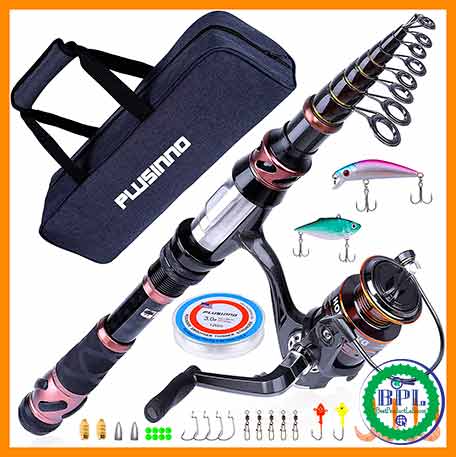 PLUSINNO Fishing Rod and Reel Combo