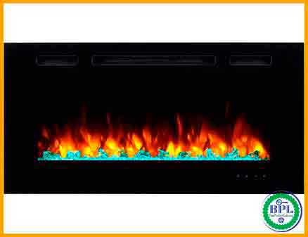 PuraFlame Alice 40’’ Recessed Electric Fireplace