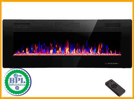 RW Flame 50’’ Recessed and Wall Mount Electric Fireplace