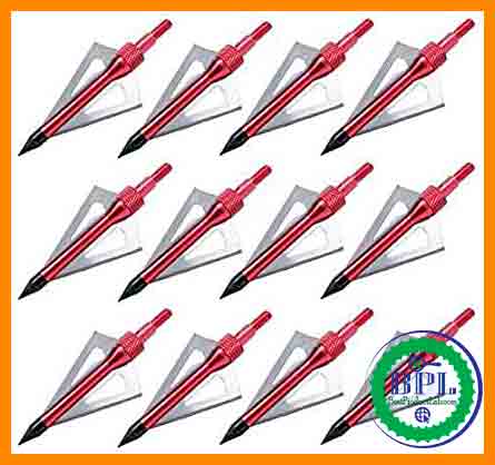 Sinbadteck 12PK 3-Blades Hunting Broadheads